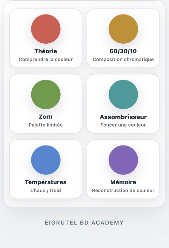 Accueil de Couleur sur mobile