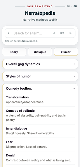 Narratopedia — Humor on mobile