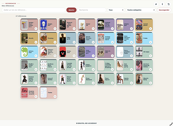 References sur ordinateur