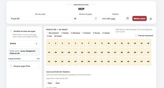 WIP — interface française